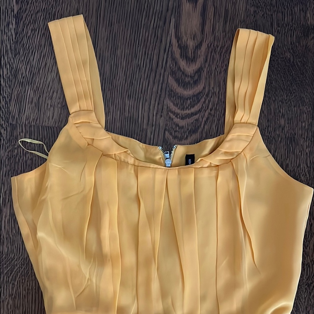 Chic Yellow Sleeveless Mini Dress by Walter Baker - Picture 2 of 10